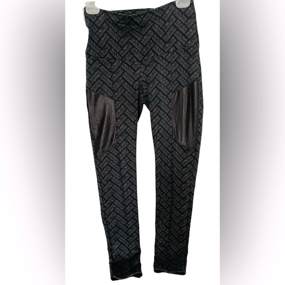 RITCHI Black Geometric Pattern Jeggings - Size XS/SM - Picture 2 of 6